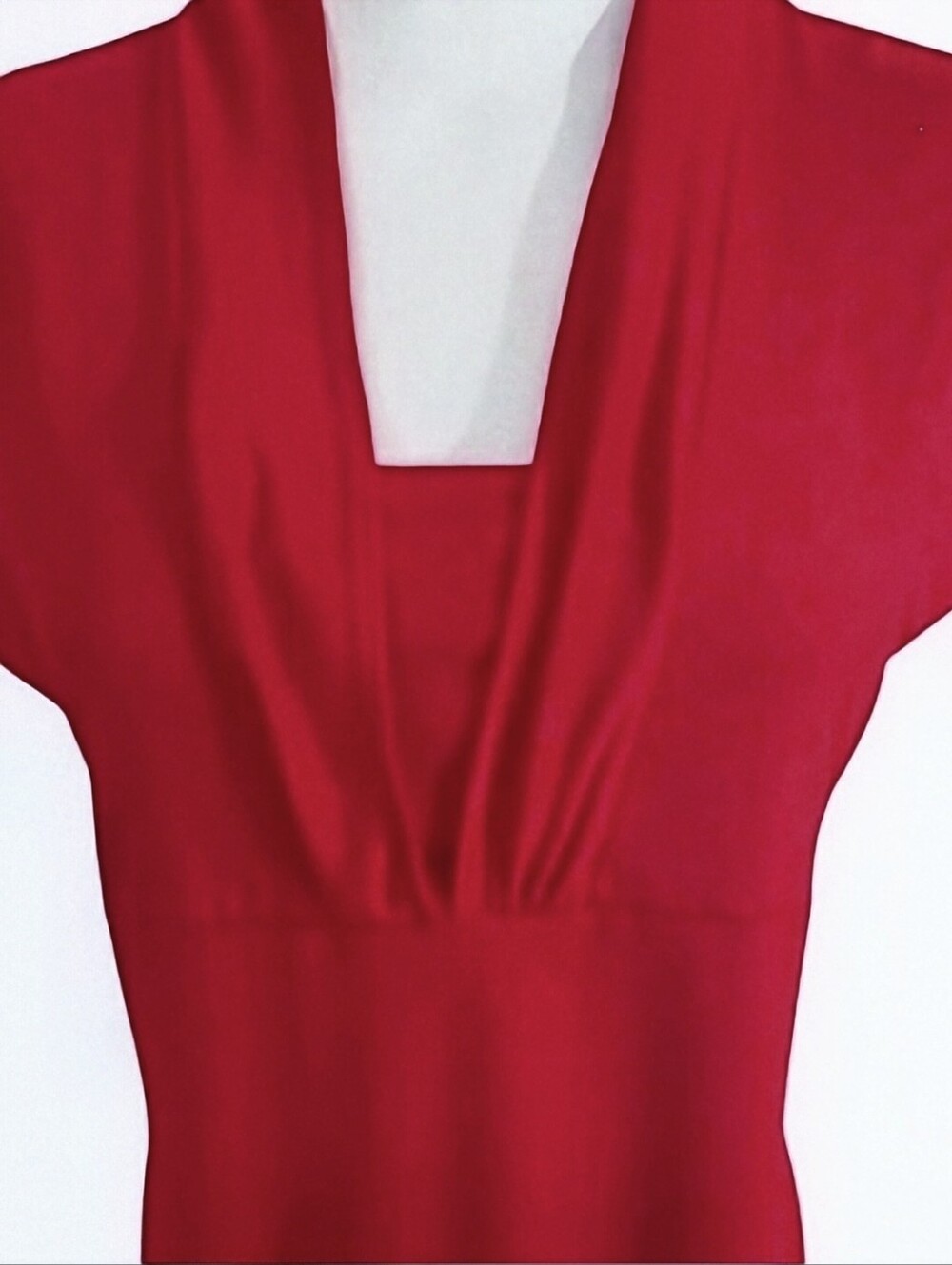 JKLA Red Sleeveless Top. Fitted & Flattering. Sz. L